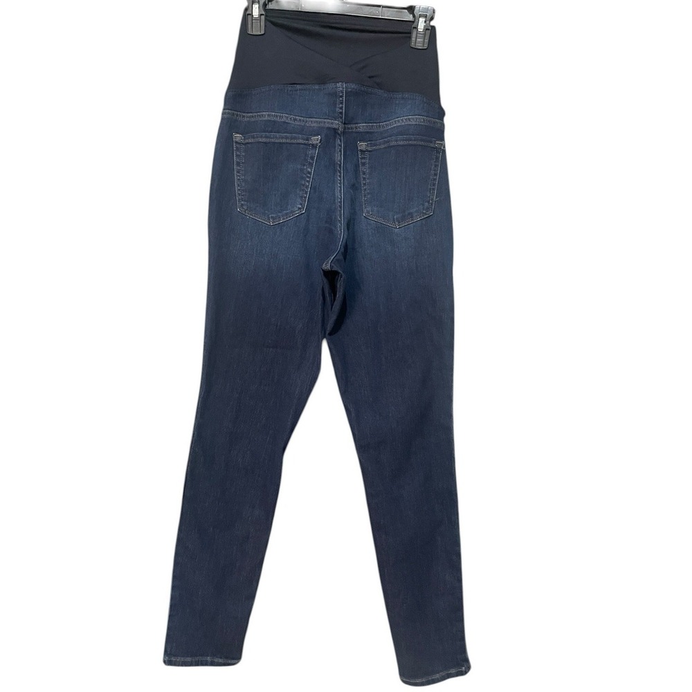 Isabel Maternity Over‎ Belly Skinny Jeans Dark Wash Sz 6 29" Stretch - Picture 6 of 6